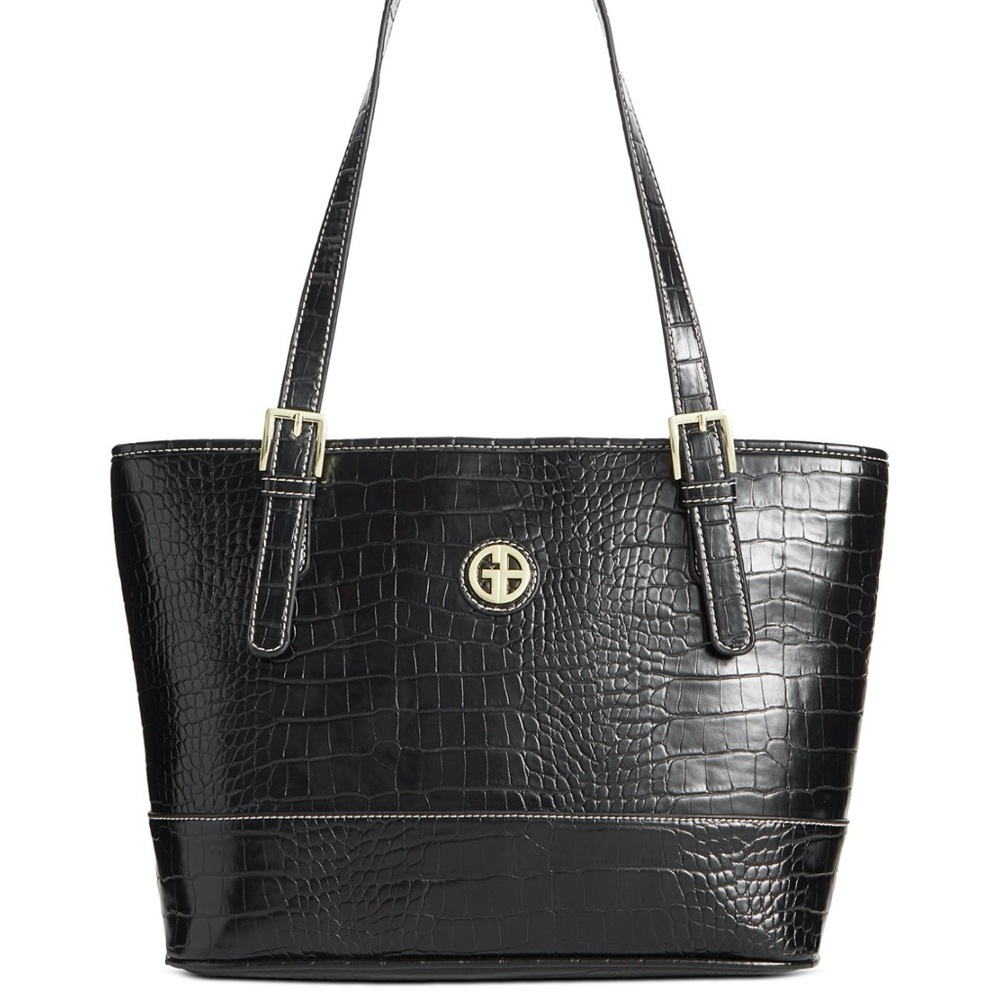 Giani Bernini Croc Medium Tote Shoulder Bag